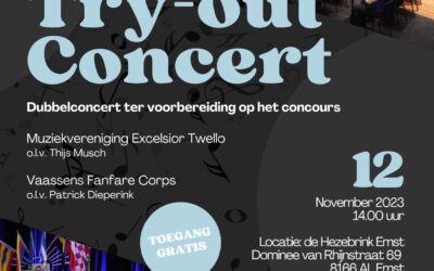 2e Try-out Concert op 12 november 2023